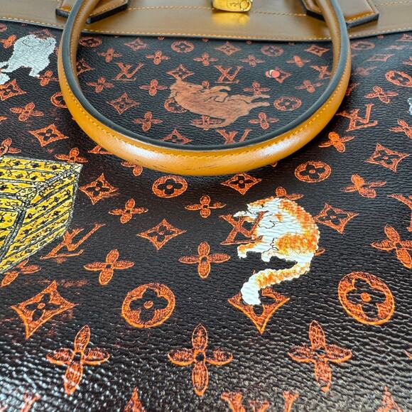 Louis Vuitton Catogram Steamer Cabas XXL tote cat bag Grace Coddington Monogram - Picture 15 of 16